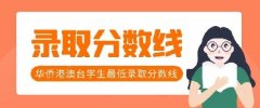 关于公布2021年普通高等学校联合招收华侨港澳台学生录取最低分数线的通知